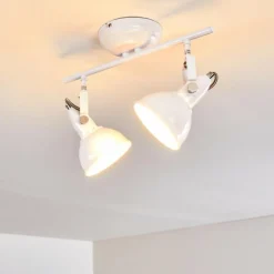 Lampes Industrielles-hofstein Plafonnier Tina Blanc, 2 lumières