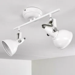 Lampes Industrielles-hofstein Plafonnier Tina Blanc, 2 lumières