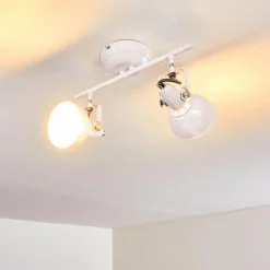 Lampes Industrielles-hofstein Plafonnier Tina Blanc, 2 lumières