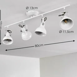 Lampes Industrielles-hofstein Plafonnier Tina Blanc, 4 lumières