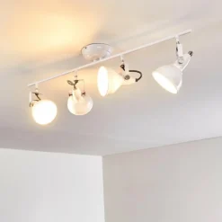 Lampes Industrielles-hofstein Plafonnier Tina Blanc, 4 lumières