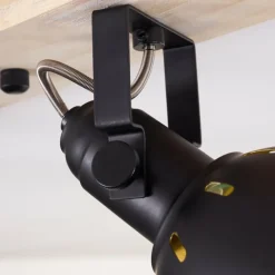 Lampes Dorées-hofstein Plafonnier Tina Bois clair, 4 lumières