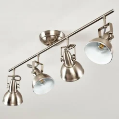 Lampes Industrielles-hofstein Plafonnier Tina Nickel mat, 4 lumières