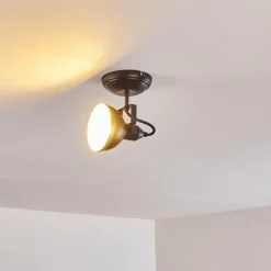 hofstein Plafonnier Tina Noir, 1 lumière