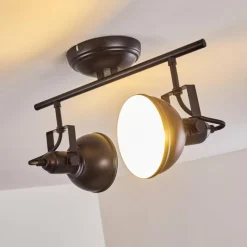 hofstein Plafonnier Tina Noir, 2 lumières* Spots Et Projecteurs