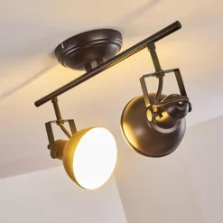 hofstein Plafonnier Tina Noir, 2 lumières* Spots Et Projecteurs