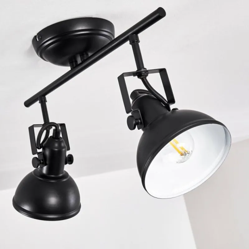 hofstein Plafonnier Tina Noir, 2 lumières* Spots Et Projecteurs