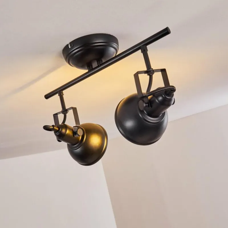 hofstein Plafonnier Tina Noir, 2 lumières* Spots Et Projecteurs