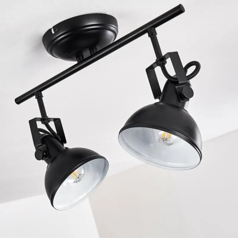 hofstein Plafonnier Tina Noir, 2 lumières* Spots Et Projecteurs