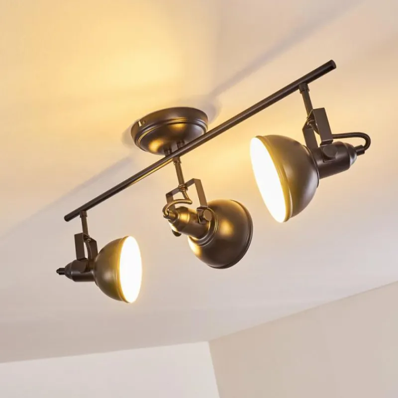 hofstein Plafonnier Tina Noir, 3 lumières* Spots Et Projecteurs