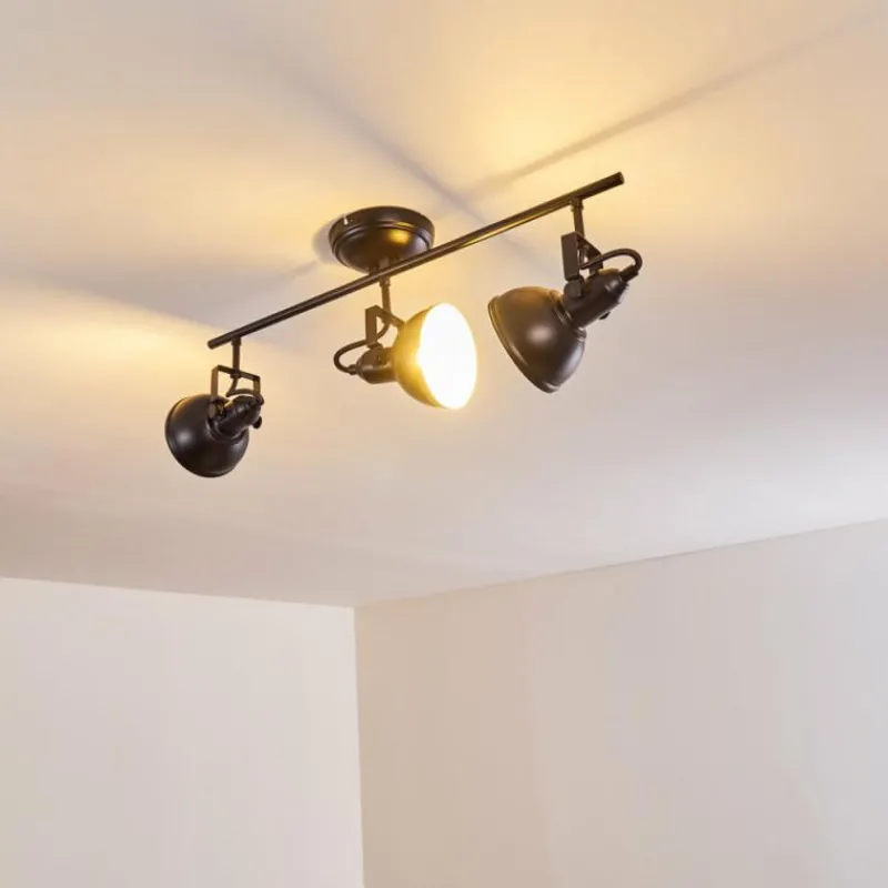 hofstein Plafonnier Tina Noir, 3 lumières* Spots Et Projecteurs