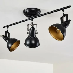 Lampes Industrielles-hofstein Plafonnier Tina Noir, 3 lumières