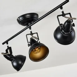 Lampes Industrielles-hofstein Plafonnier Tina Noir, 3 lumières