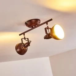 Lampes Industrielles-hofstein Plafonnier Tina Rouille, 2 lumières