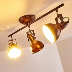 Lampes Industrielles-hofstein Plafonnier Tina Rouille, 3 lumières