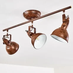 Lampes Industrielles-hofstein Plafonnier Tina Rouille, 3 lumières