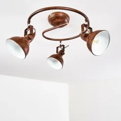 Lampes Industrielles-hofstein Plafonnier Tina Rouille, 3 lumières