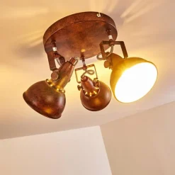 Lampes Industrielles-hofstein Plafonnier Tina Rouille, 3 lumières