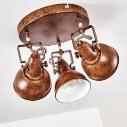 Lampes Industrielles-hofstein Plafonnier Tina Rouille, 3 lumières