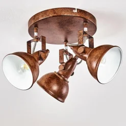 Lampes Industrielles-hofstein Plafonnier Tina Rouille, 3 lumières