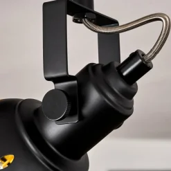 Lampes Dorées-hofstein Plafonnier Tita Noir, 4 lumières