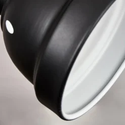 Lampes Industrielles-hofstein Plafonnier Tita Noir, 2 lumières