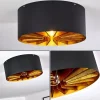 Lampes Industrielles-hofstein Plafonnier Togo Laiton, Noir, 1 lumière