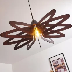 Lampes Vintages & Rétros-hofstein Plafonnier Togo Noir, 1 lumière