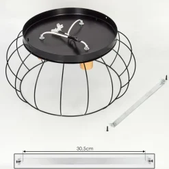 Luminaires Scandinaves-hofstein Plafonnier Toklolo Écru, 3 lumières