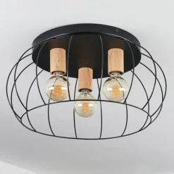 Luminaires Scandinaves-hofstein Plafonnier Toklolo Écru, 3 lumières