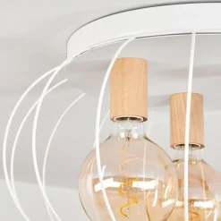 Luminaires Scandinaves-hofstein Plafonnier Toklolo Écru, 3 lumières