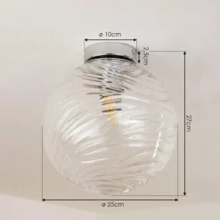 hofstein Plafonnier Tomboul Chrome, 1 lumière