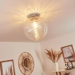 hofstein Plafonnier Tomboul Chrome, 1 lumière