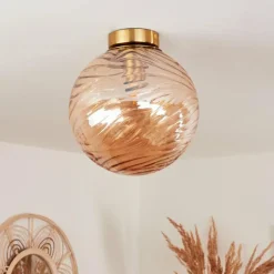 hofstein Plafonnier Tomboul Or, 1 lumière