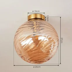 hofstein Plafonnier Tomboul Or, 1 lumière