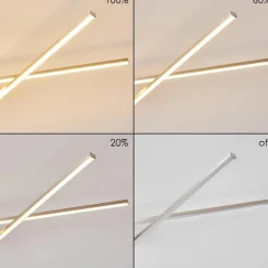 hofstein Plafonnier Tornio LED Nickel mat, 3 lumières* Éclairage Led