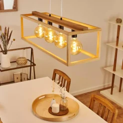 Luminaires Scandinaves-hofstein Plafonnier Torreglia Brun, 4 lumières