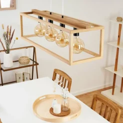 Luminaires Scandinaves-hofstein Plafonnier Torreglia Brun, 4 lumières