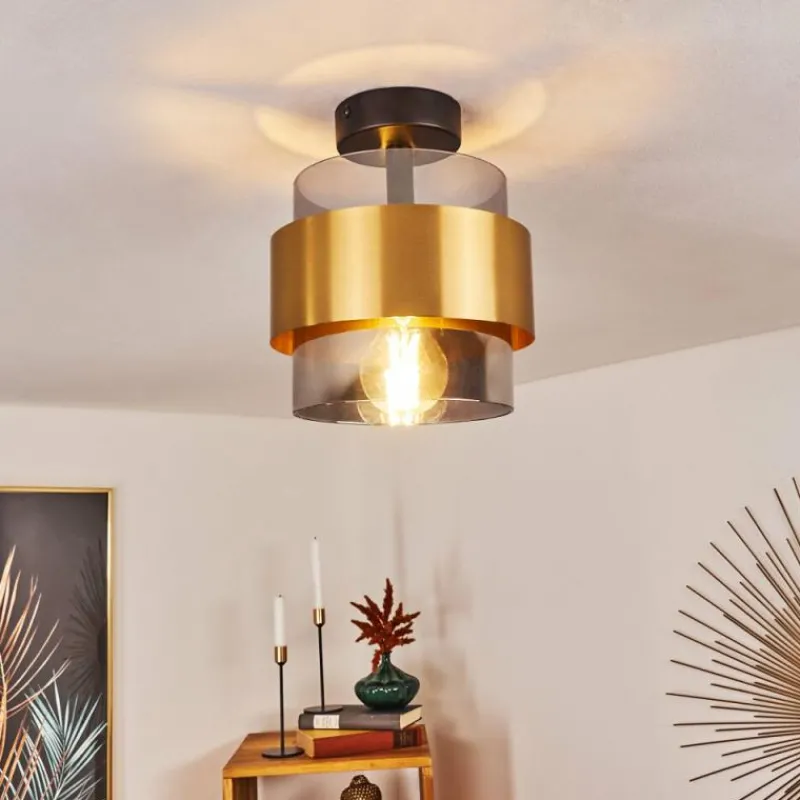 hofstein Plafonnier Traak Noir, 1 lumière