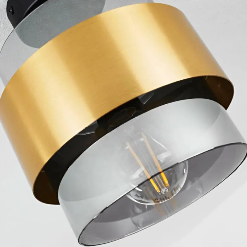 hofstein Plafonnier Traak Noir, 1 lumière