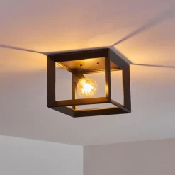 hofstein Plafonnier Traryd Noir, 1 lumière