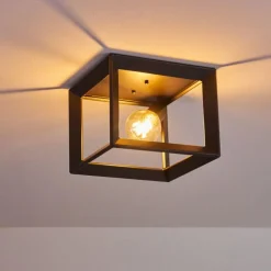 hofstein Plafonnier Traryd Noir, 1 lumière