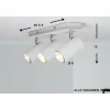 Luminaires Trio Plafonnier Trio 8024 Blanc, 3 lumières* Spots Et Projecteurs
