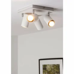 Luminaires Trio Plafonnier Trio 8024 Blanc, 4 lumières* Spots Et Projecteurs