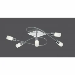 Luminaires Trio Plafonnier Trio 8214 LED Aluminium, Acier inoxydable, 5 lumières