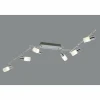 Luminaires Trio Plafonnier Trio 8214 LED Aluminium, Chrome, Acier inoxydable, 6 lumières