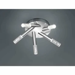 Luminaires Trio Plafonnier Trio 2824 LED Chrome, 5 lumières* Éclairage Led