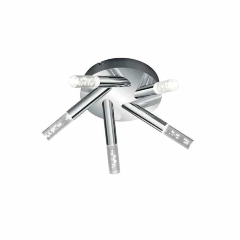 Luminaires Trio Plafonnier Trio 2824 LED Chrome, 5 lumières* Éclairage Led