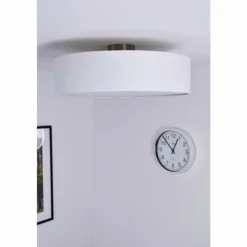 Lampes En Tissu-Luminaires Trio Plafonnier Trio 3033 Nickel mat, 3 lumières