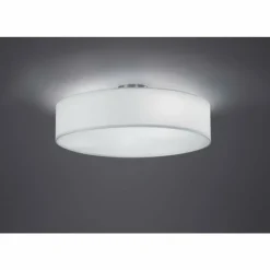 Lampes En Tissu-Luminaires Trio Plafonnier Trio 3033 Nickel mat, 3 lumières